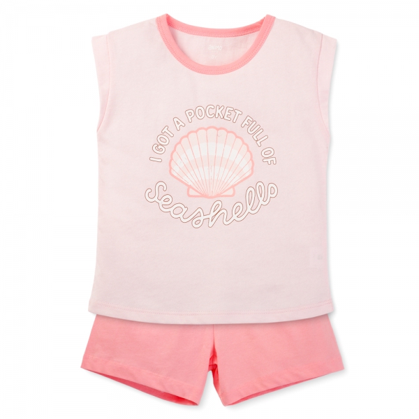 Bộ bé gái áo sát nách quần ngắn Animo easy (1-4Y) LU0725033