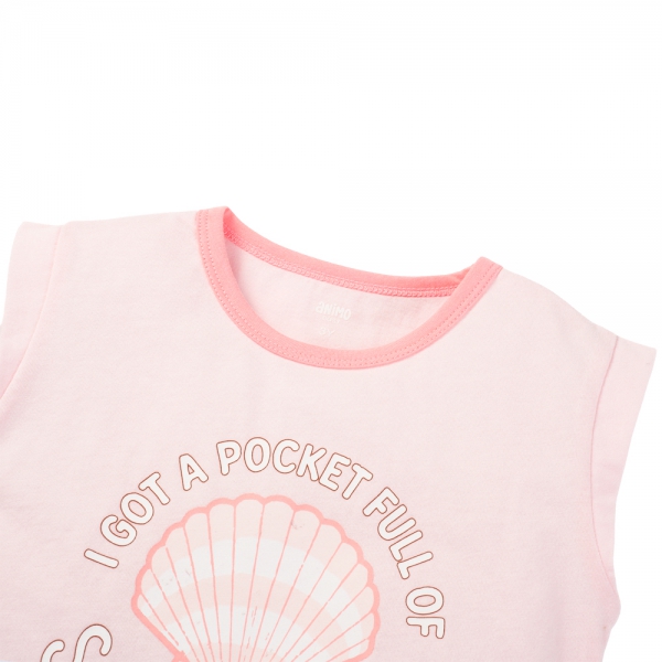 Bộ bé gái áo sát nách quần ngắn Animo easy (1-4Y) LU0725033