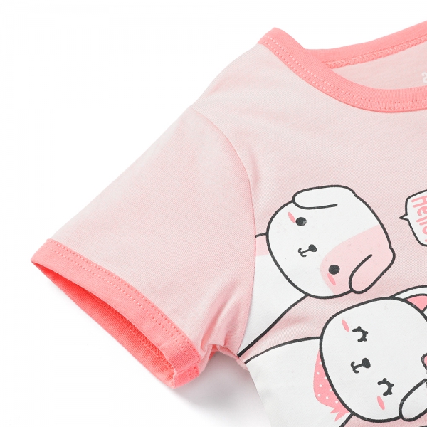 Bộ bé gái áo tay ngắn quần ngắn Animo easy (1-4Y) TX0825052