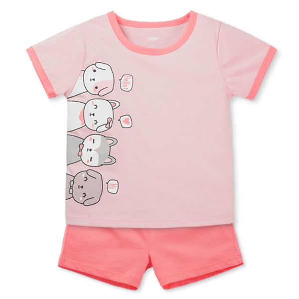 Bộ bé gái áo tay ngắn quần ngắn Animo easy (1-4Y) TX0825052