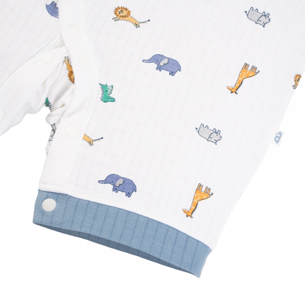 Set 2 bodysuit rayon chống muỗi đùi Animo VD0825028 (0-12M,Vàng-xanh,TT06)