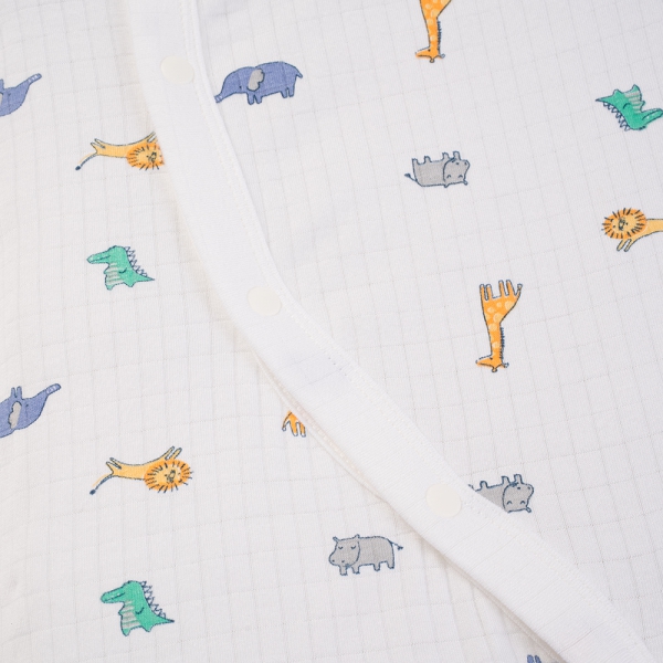 Set 2 bodysuit rayon chống muỗi đùi Animo VD0825028 (0-12M,Vàng-xanh,TT06)