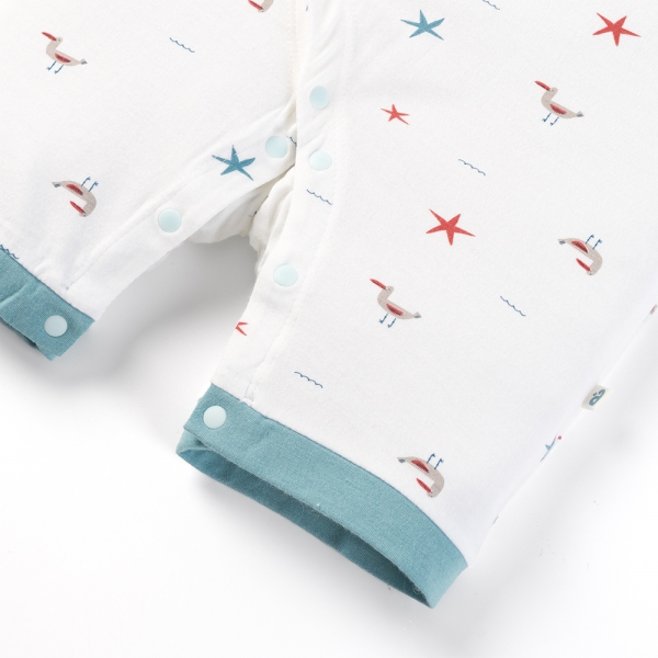 Set 2 Bodysuit kháng khuẩn Modal đùi Animo BMC0525030 (0-12M,Dương-trắng,DD06)