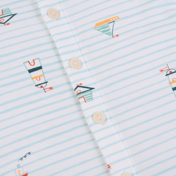 Set 2 Bộ kháng khuẩn Modal ngắn Animo VD0725004 (0-3M,Lá-trắng,NN06)