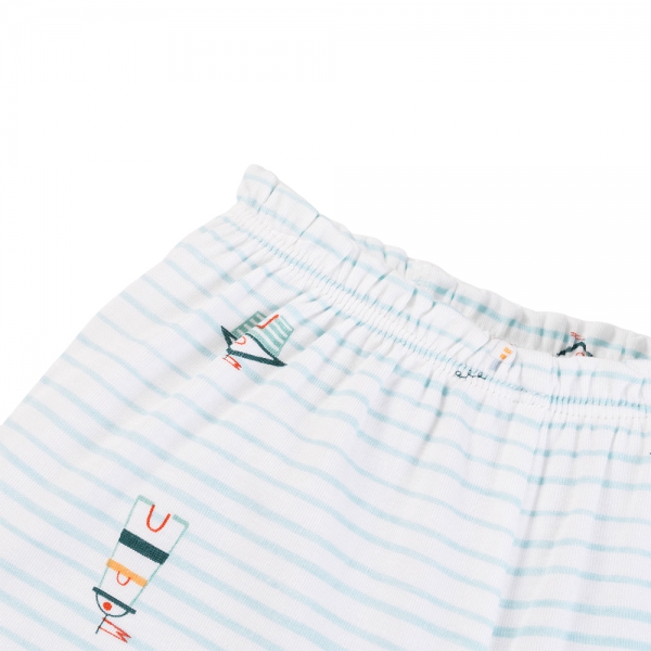 Set 2 Bộ kháng khuẩn Modal ngắn Animo VD0725004 (0-3M,Lá-trắng,NN06)