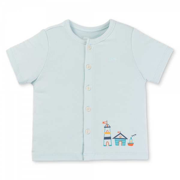 Set 2 Bộ kháng khuẩn Modal ngắn Animo VD0725004 (0-3M,Lá-trắng,NN06)