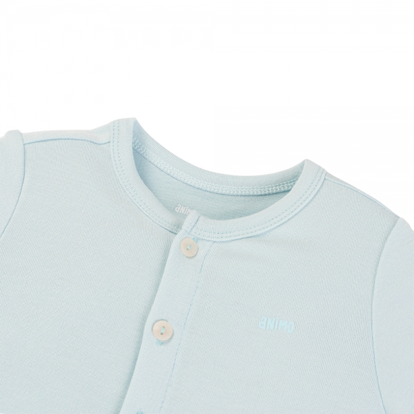 Set 2 Bộ kháng khuẩn Modal ngắn Animo VD0725004 (0-3M,Lá-trắng,NN06)