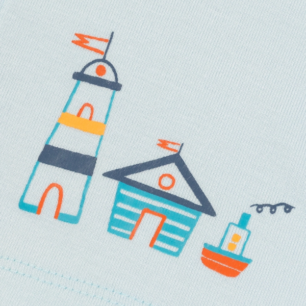 Set 2 Bộ kháng khuẩn Modal ngắn Animo VD0725004 (0-3M,Lá-trắng,NN06)