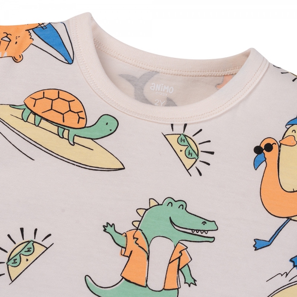 Bộ bé trai áo tay ngắn quần ngắn Animo easy (1-4Y) HN0725030