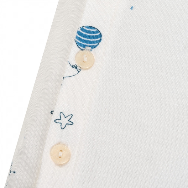 Set 2 Bộ kháng khuẩn Modal ngắn Animo VD0725003 (0-3M,Biển-trắng,DD05)