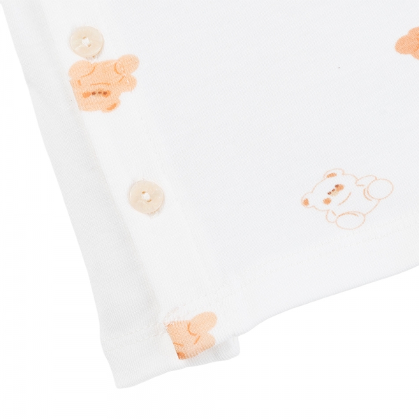 Set 2 Bộ kháng khuẩn Modal ngắn Animo VD0725001 (0-3M,Cam-trắng,TT06)