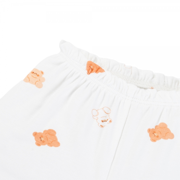 Set 2 Bộ kháng khuẩn Modal ngắn Animo VD0725001 (0-3M,Cam-trắng,TT06)