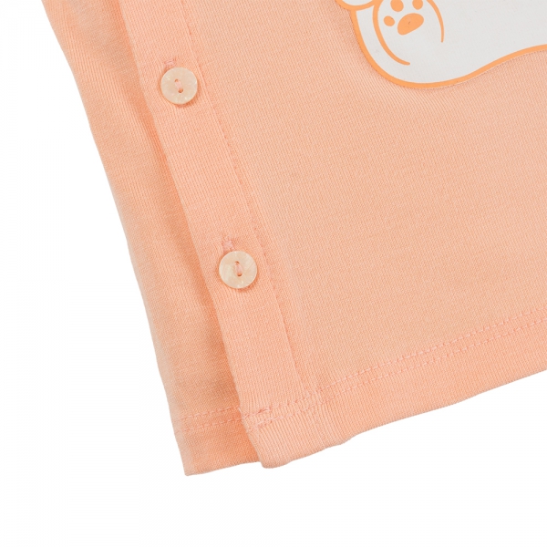 Set 2 Bộ kháng khuẩn Modal ngắn Animo VD0725001 (0-3M,Cam-trắng,TT06)