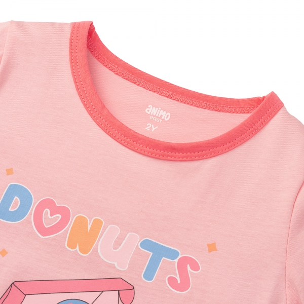 Bộ bé gái áo tay ngắn chân váy Animo easy (1-4Y) TX0625025