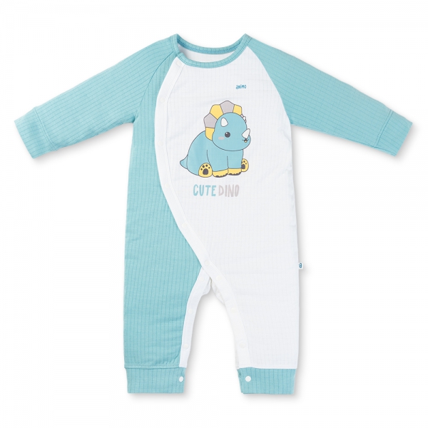 Set 2 bodysuit rayon chống muỗi dài Animo VD0825029 (0-12M,Lá-xanh,TT06)