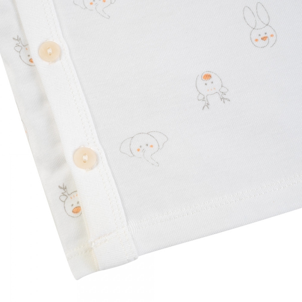 Bộ modal kháng khuẩn dài Animo HR VD0825081 (0-6M,Xám-trắng,NN06)