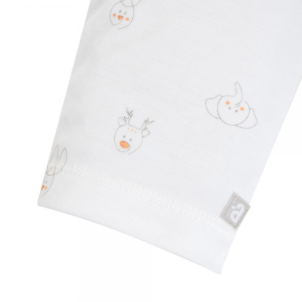 Bộ modal kháng khuẩn dài Animo HR VD0825081 (0-6M,Xám-trắng,NN06)