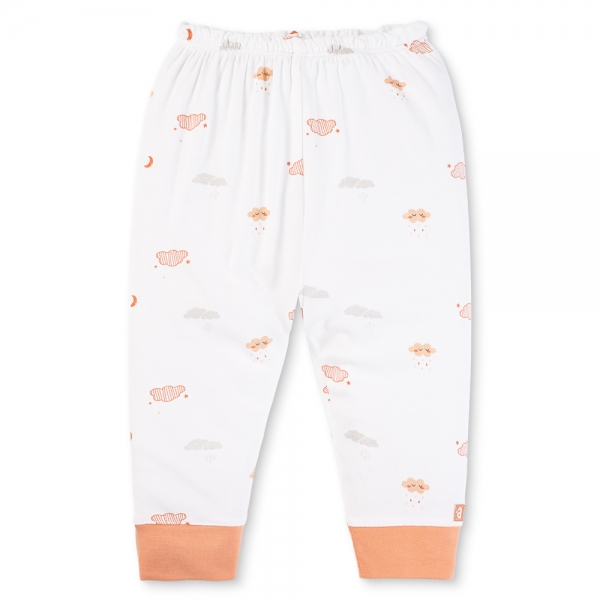 Set 2 Bộ kháng khuẩn Modal dài Animo VD0725007 (0-3M,Cam-trắng,TT06)