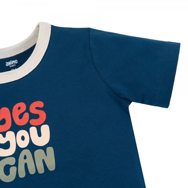 Bộ bé trai ngắn Animo Easy HN0925032 (1Y,Dương-kem,DD01)