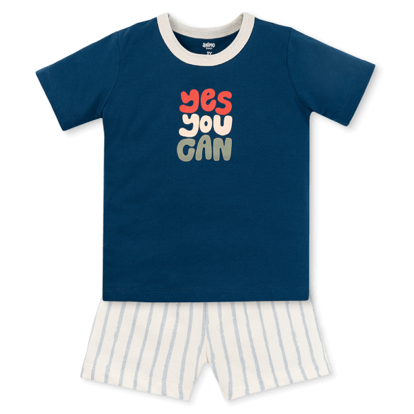 Bộ bé trai áo tay ngắn quần ngắn Animo easy (1-4Y) HN0925032