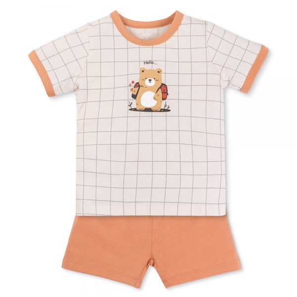 Bộ bé trai áo tay ngắn quần ngắn Animo easy (1-4Y) HN0725020