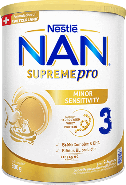 Sữa NAN SUPREME PRO số 3 800g (2-6 tuổi) (giao bao bì ngẫu nhiên)