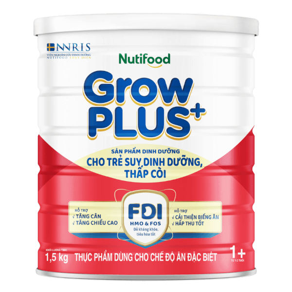 Combo 5 Sữa GrowPlus+ Đỏ 1,5kg (từ 1 tuổi)