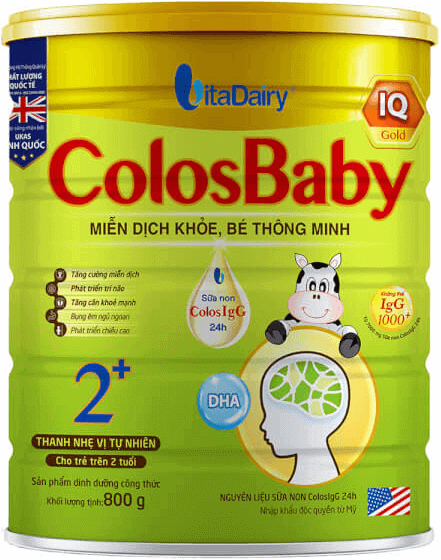 Sữa Colosbaby IQ Gold 2+ 800g (từ 2 tuổi)