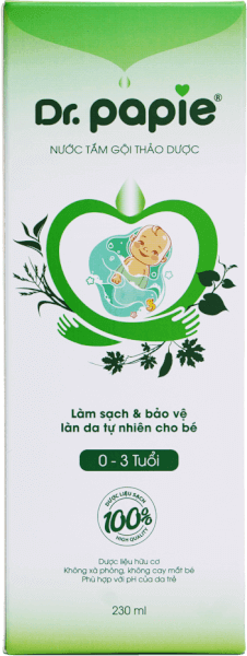 Nước tắm gội thảo dược Dr.Papie 230ml
