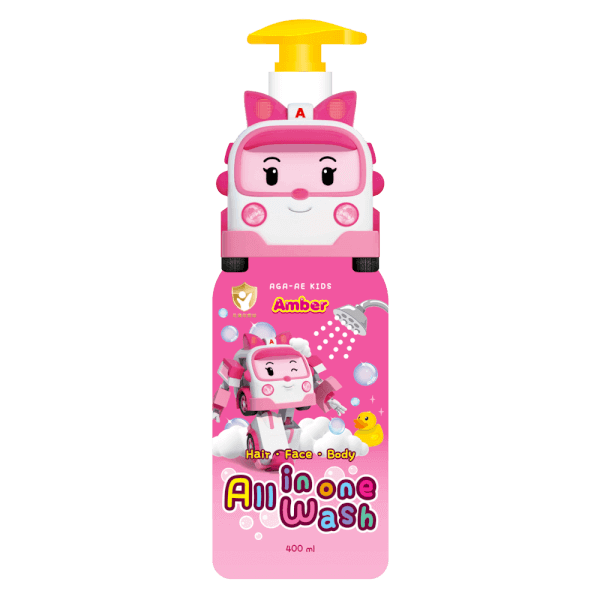 Tắm gội toàn thân cho bé Aga-ae 400ml (hồng)