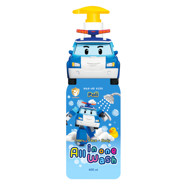 Tắm gội toàn thân cho bé Aga-ae 400ml (xanh)