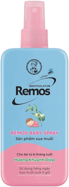 Sản phẩm xua muỗi dạng xịt cho bé từ 6 tháng tuổi (Remos Baby Spray) 70ml