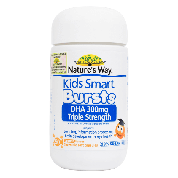 Thực phẩm bảo vệ sức khỏe Nature's Way Kids Smart Bursts DHA 300mg Triple Strength