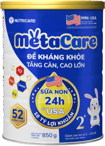 Sữa Metacare Eco 2+ 850g (2-10 tuổi)