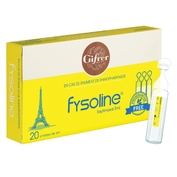 Dung dịch vệ sinh mũi cho người cảm lạnh và viêm mũi Fysoline(20 ống/ hộp)(New)