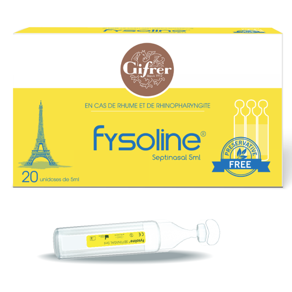 Dung dịch vệ sinh mũi cho người cảm lạnh và viêm mũi Fysoline(20 ống/ hộp)(New)
