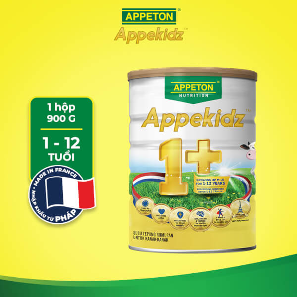 Sản phẩm dinh dưỡng công thức APPETON APPEKIDZ 1+ 900g (1-12 tuổi)