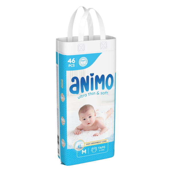 Tã dán Animo Siêu Mềm Thoáng (M, 46 miếng)