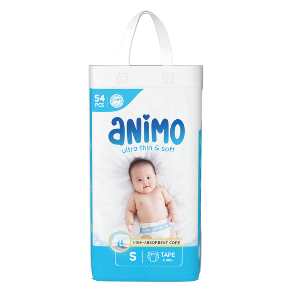 Tã dán Animo Siêu Mềm Thoáng (S, 54 miếng)