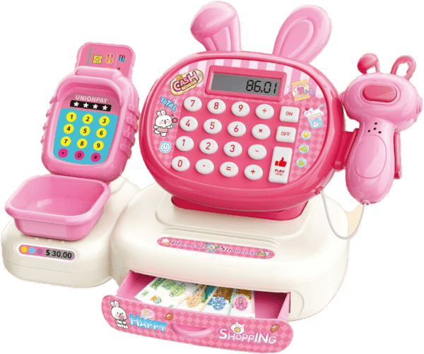 Bộ nhập vai máy tính tiền hình thỏ thông minh RFD645756 C505 (Hồng)