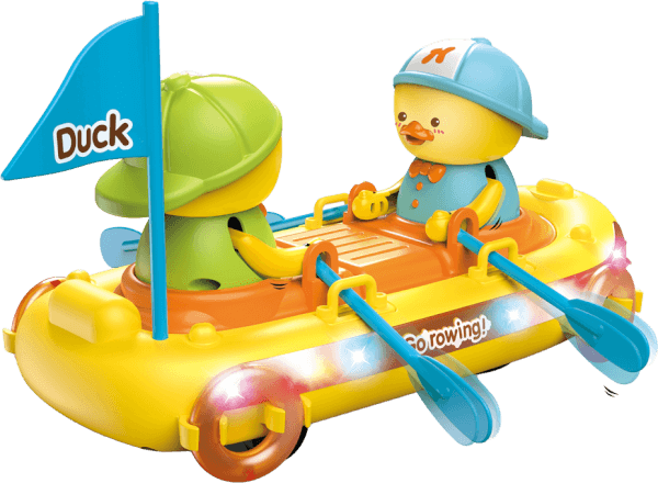 Đồ chơi gia đình vịt chèo thuyền và phát nhạc RFD642578 C505 (Vàng)