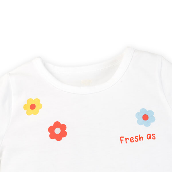 Bộ bé gái ngắn Animo Easy TX0925058 (1Y,Trắng-dương,TT07)