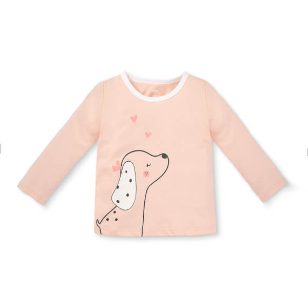 Bộ bé gái dài Animo Easy TX0825073 (1Y,Hồng-trắng,TT02)