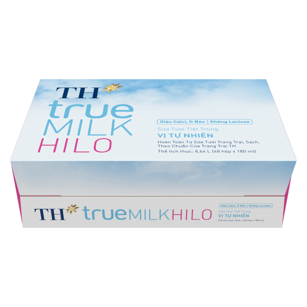 Sữa Tươi TH True Milk Hilo 180ml (lốc 4 hộp)