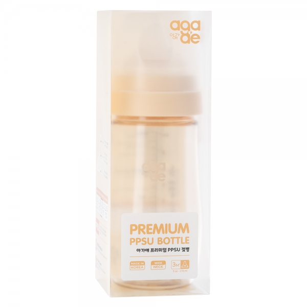 Combo 2 bình sữa PPSU Aga-ae 270ml (Vàng)
