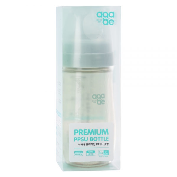 Combo 2 bình sữa PPSU Aga-ae 270ml (Xanh)
