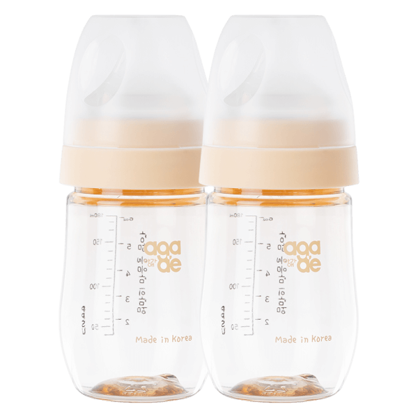 Combo 2 Bình sữa PPSU Aga-ae 180ml (Vàng)