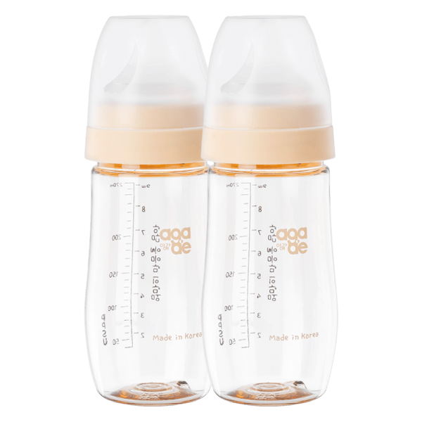 Combo 2 bình sữa PPSU Aga-ae 270ml (Vàng)