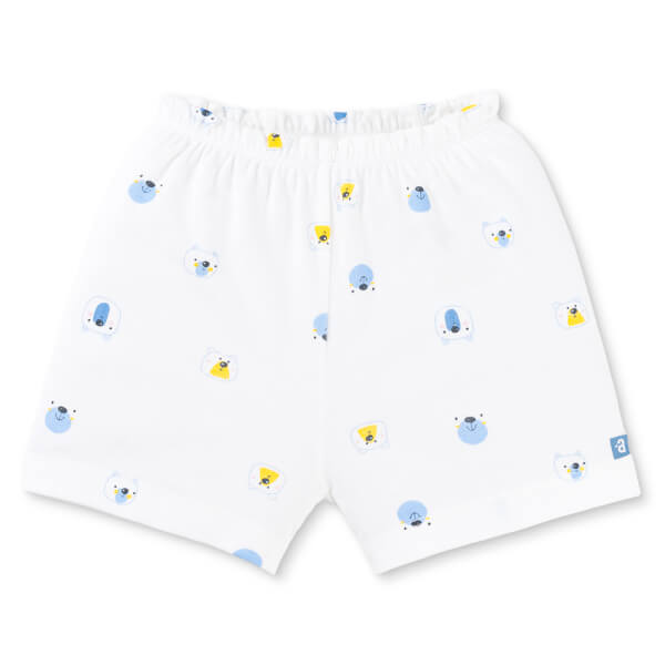 Set 2 Bộ kháng khuẩn Modal ngắn Animo VD0725005 (0-24M, màu Xanh biển - trắng, TT06)