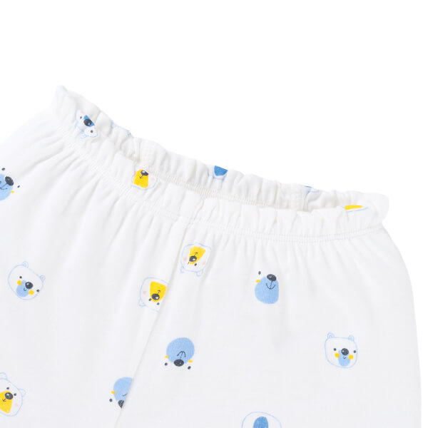 Set 2 Bộ kháng khuẩn Modal ngắn Animo VD0725005 (0-24M, màu Xanh biển - trắng, TT06)